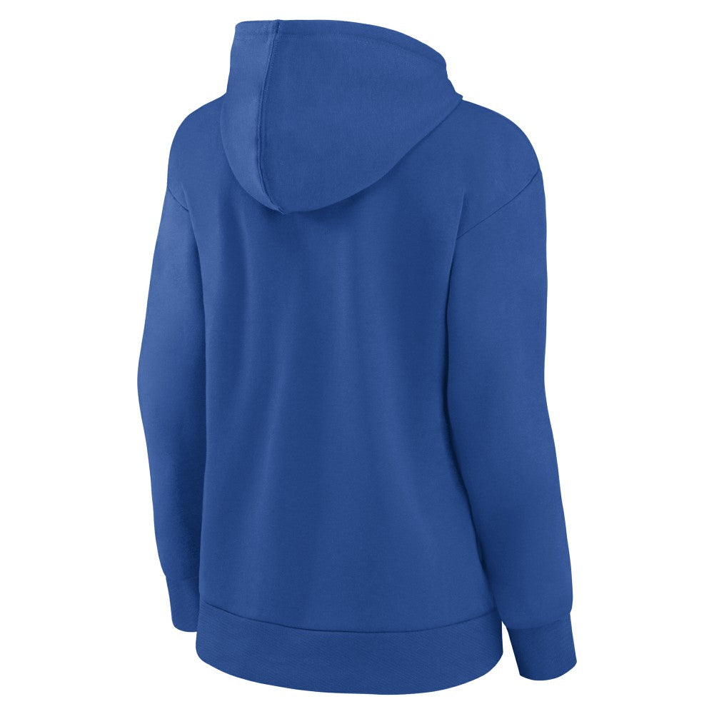 New York Mets Women's Fastball Pullover Hoodie - Royal