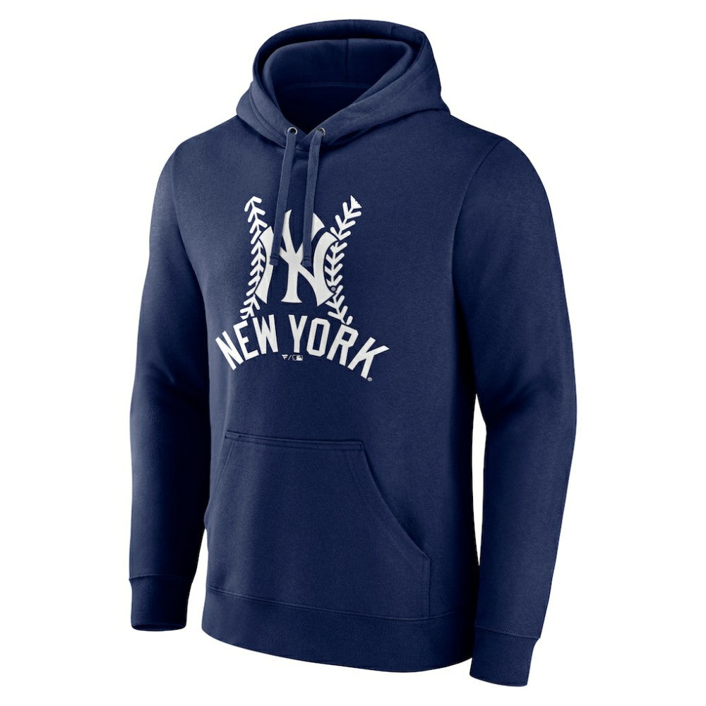 New York Yankees Fastball Pullover Hoodie - Navy
