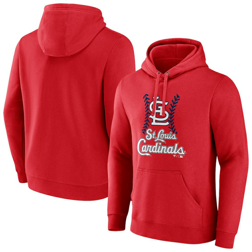 St. Louis Cardinals Fastball Pullover Hoodie - Red