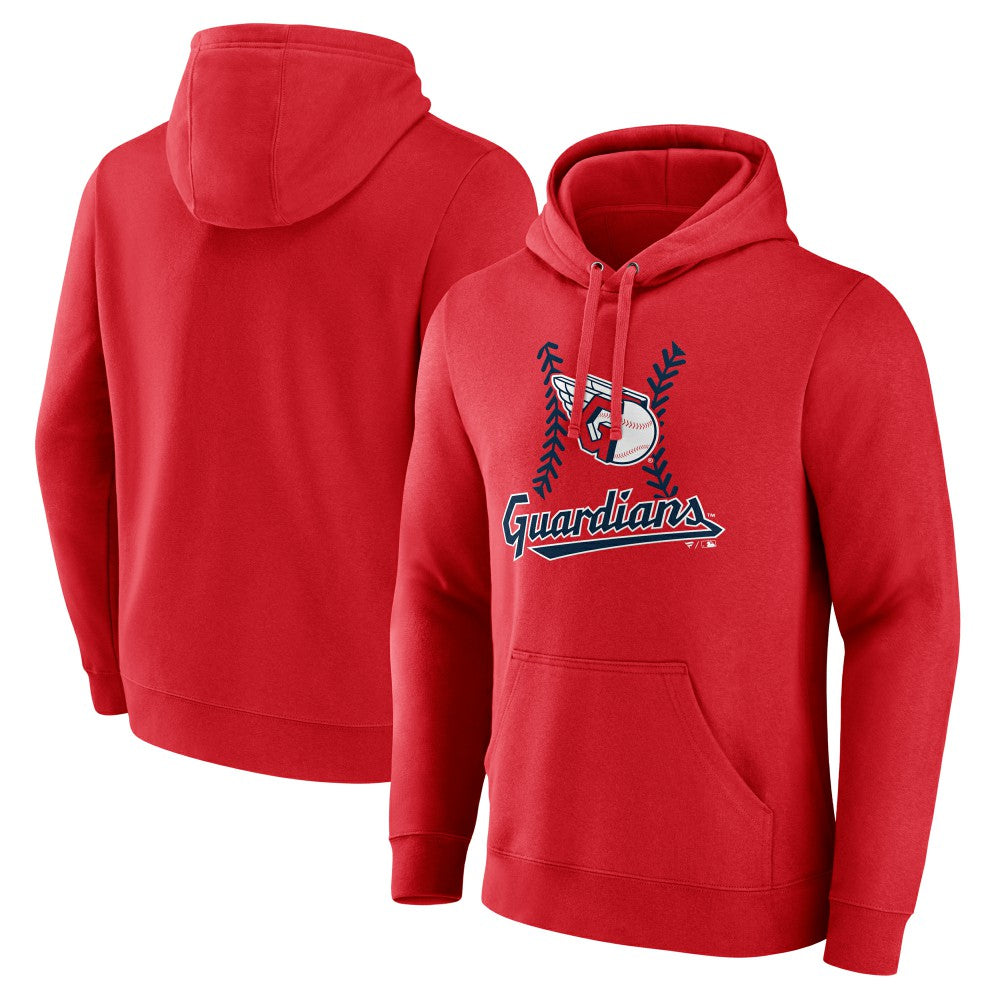 Cleveland Guardians Fastball Pullover Hoodie - Red