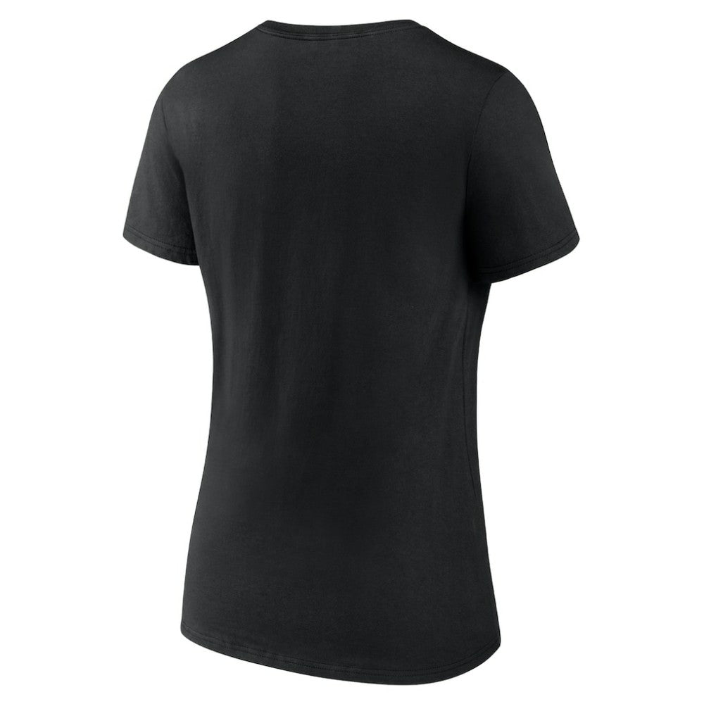 Los Angeles Dodgers Women's Fastball V-Neck T-Shirt - Black