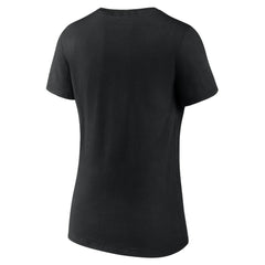 Los Angeles Dodgers Women's Fastball V-Neck T-Shirt - Black