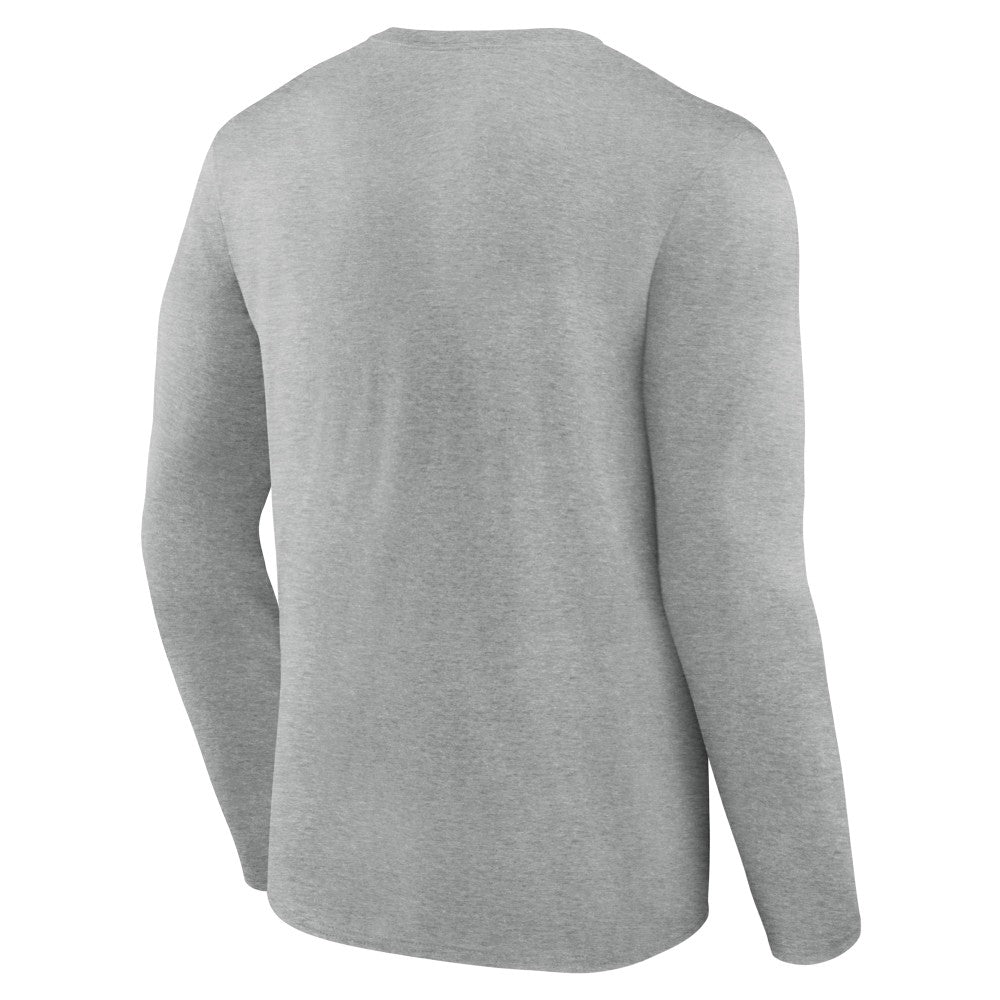 Cincinnati Reds Fastball Long Sleeve T-Shirt - Gray