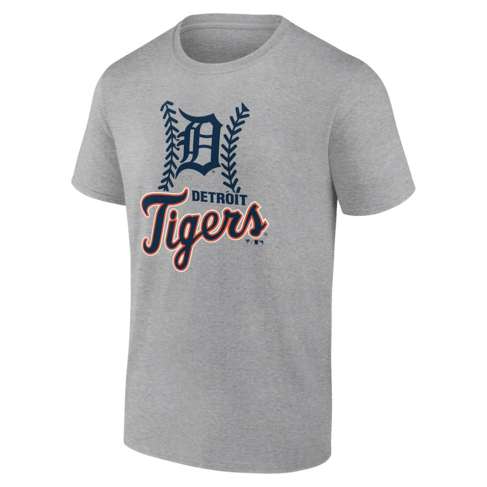 Detroit Tigers Fastball T-Shirt - Heather Gray