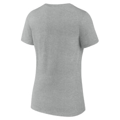 Milwaukee Brewers Women's Fastball V-Neck T-Shirt - Gray