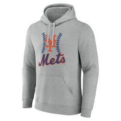 New York Mets Fastball Pullover Hoodie - Gray