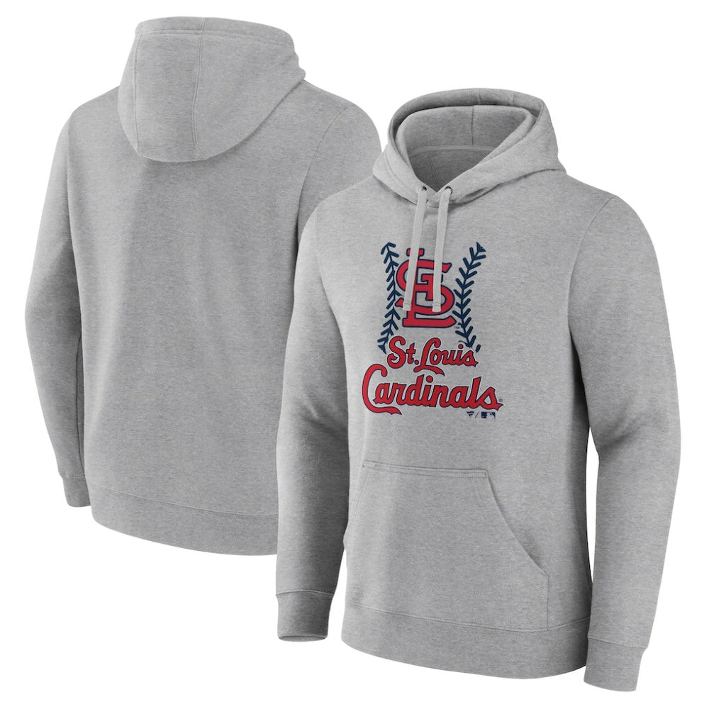 St. Louis Cardinals Fastball Pullover Hoodie - Gray
