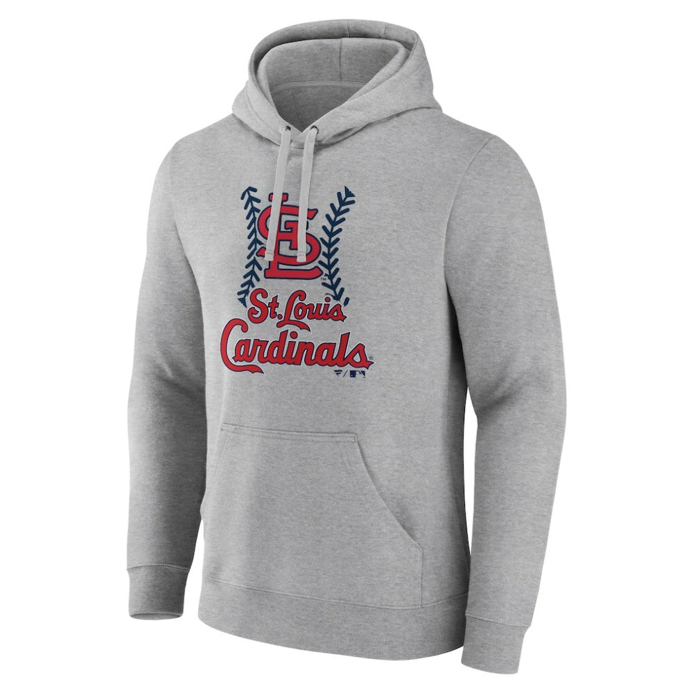 St. Louis Cardinals Fastball Pullover Hoodie - Gray