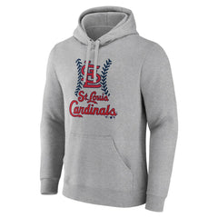 St. Louis Cardinals Fastball Pullover Hoodie - Gray