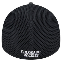 Colorado Rockies Youth Camo 39THIRTY Flex Hat - Black | New Era