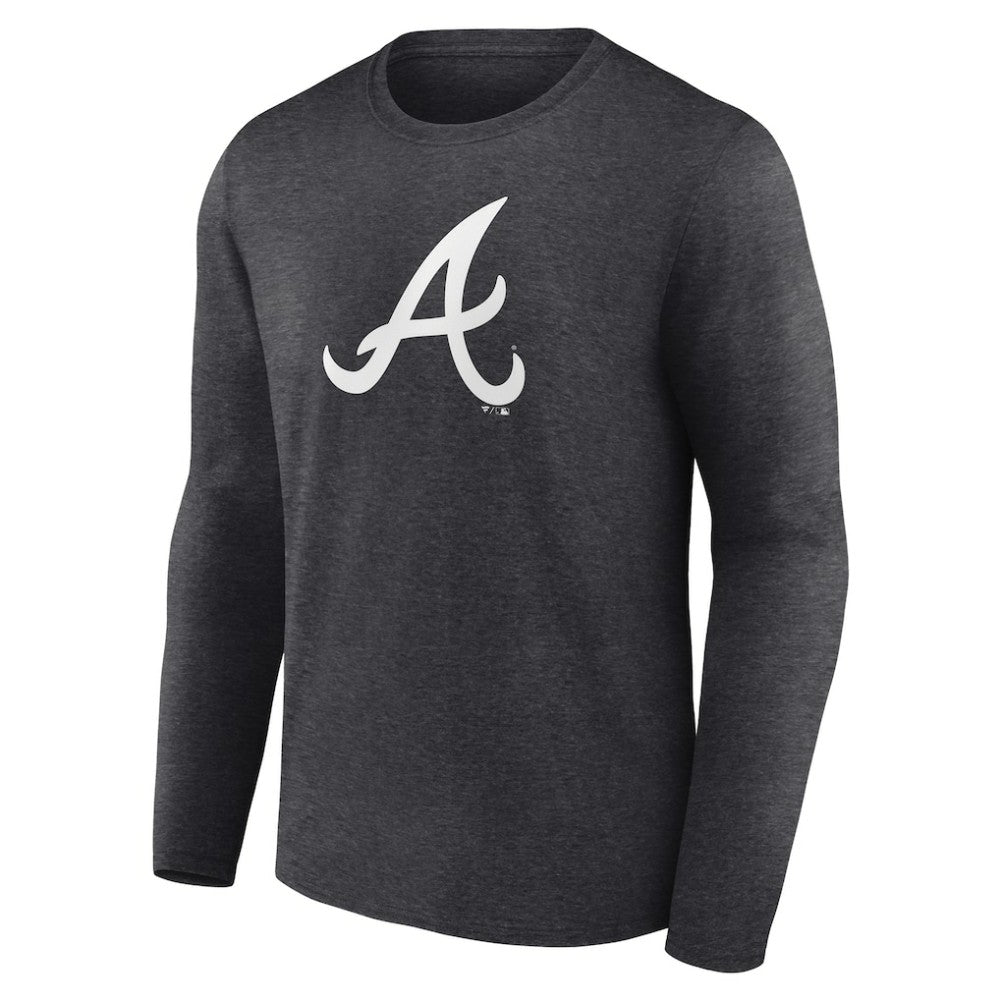 Atlanta Braves Monochrome Long Sleeve T-Shirt - Charcoal