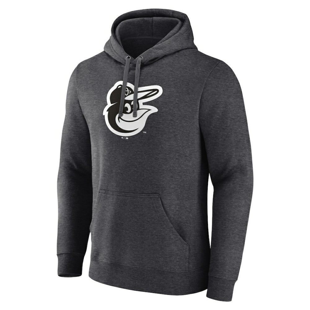 Baltimore Orioles Monochrome Pullover Hoodie - Charcoal