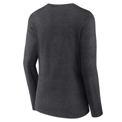 Baltimore Orioles Women's Monochrome Long Sleeve V-Neck T-Shirt - Charcoal