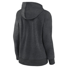 Cincinnati Reds Women's Monochrome Pullover Hoodie - Charcoal