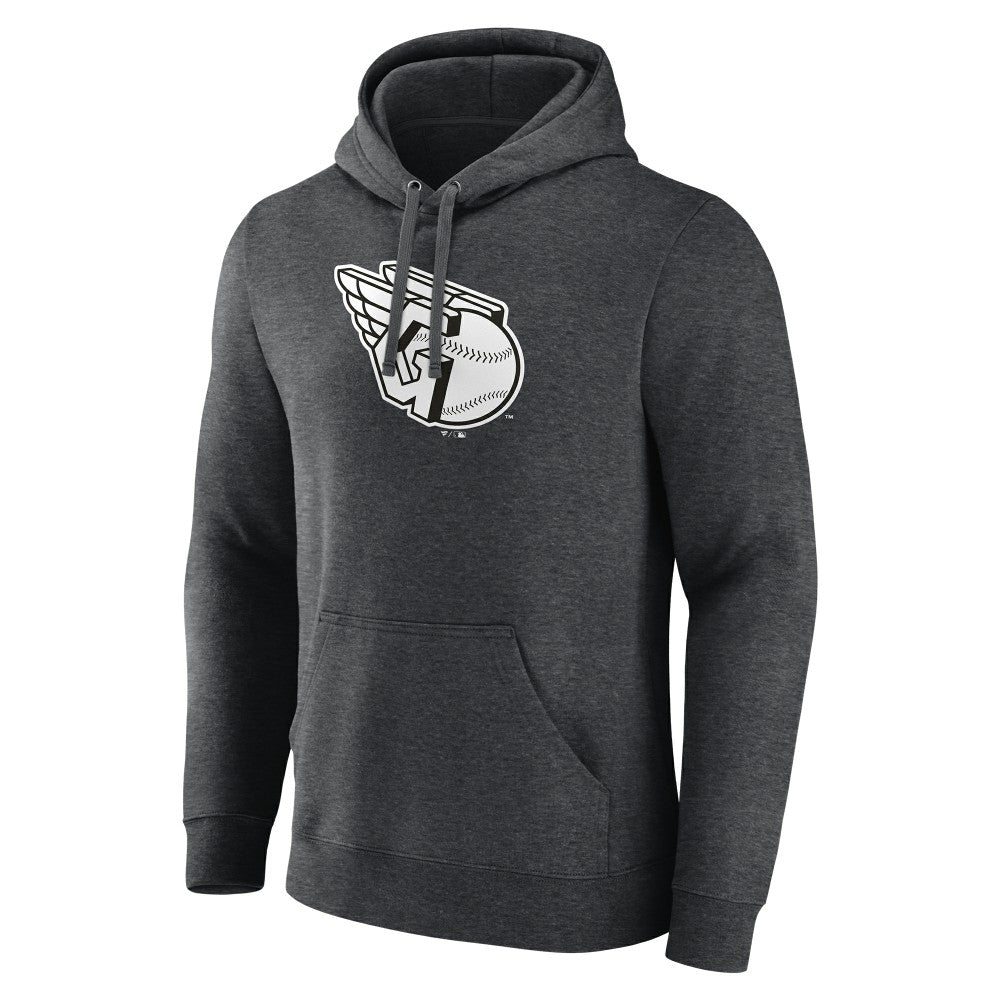 Cleveland Guardians Monochrome Pullover Hoodie - Charcoal