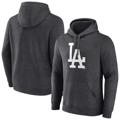 Los Angeles Dodgers Monochrome Pullover Hoodie - Charcoal