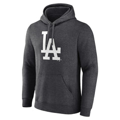 Los Angeles Dodgers Monochrome Pullover Hoodie - Charcoal