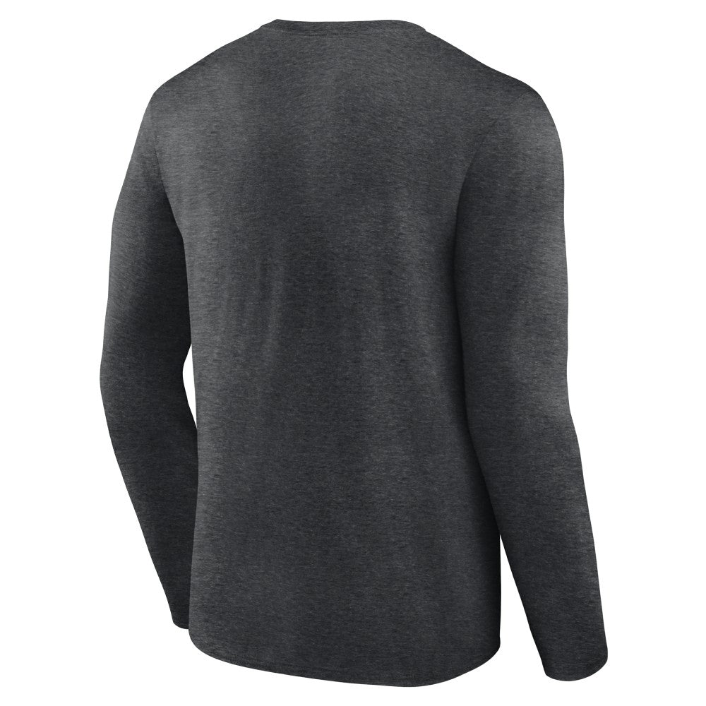Milwaukee Brewers Monochrome Long Sleeve T-Shirt - Charcoal