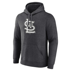 St. Louis Cardinals Monochrome Pullover Hoodie - Charcoal