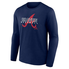 Atlanta Braves Stellar Long Sleeve T-Shirt - Navy