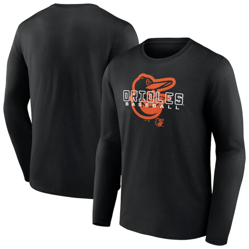 Baltimore Orioles Stellar Long Sleeve T-Shirt - Black