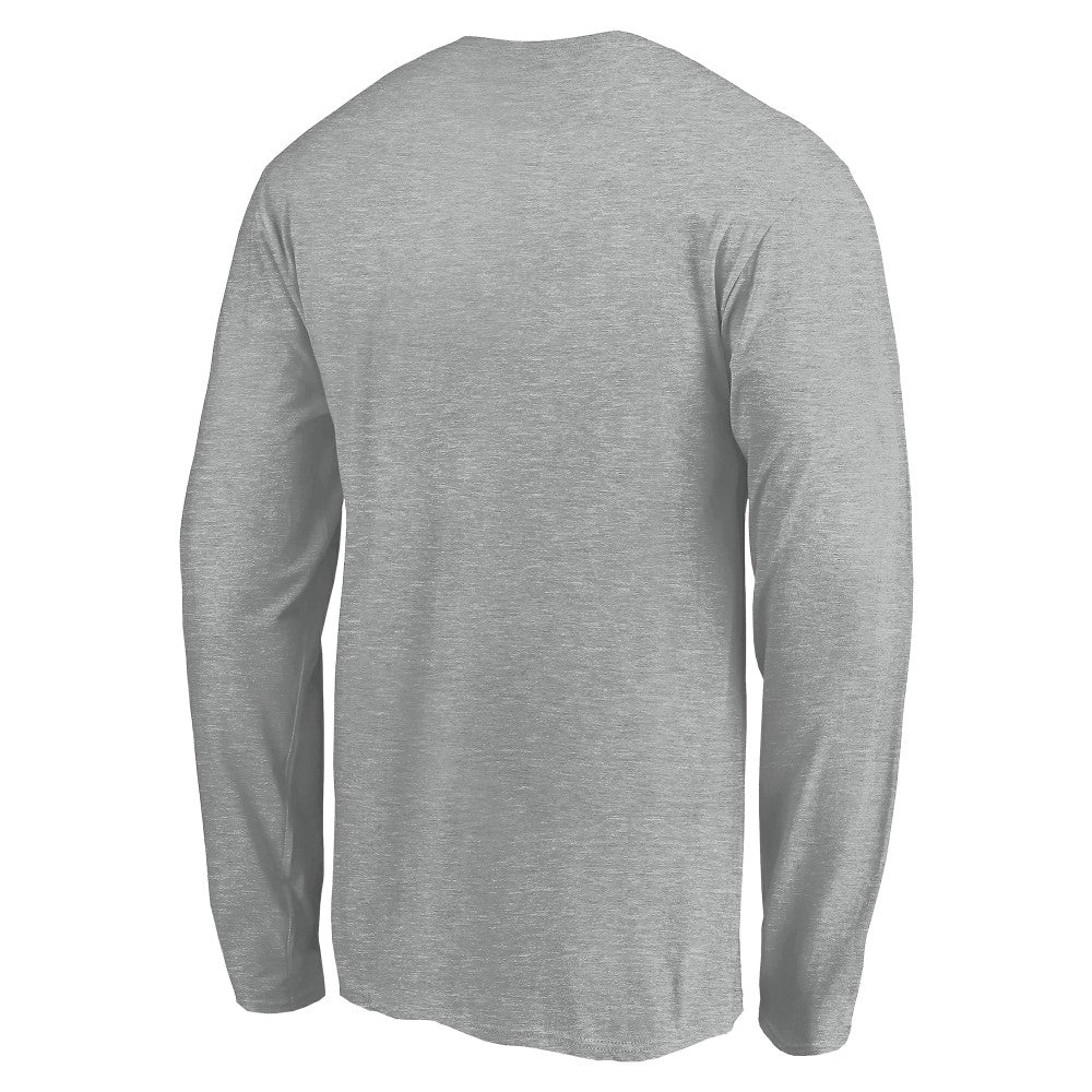 Cincinnati Reds Evanston Stencil Long Sleeve T-Shirt - Gray