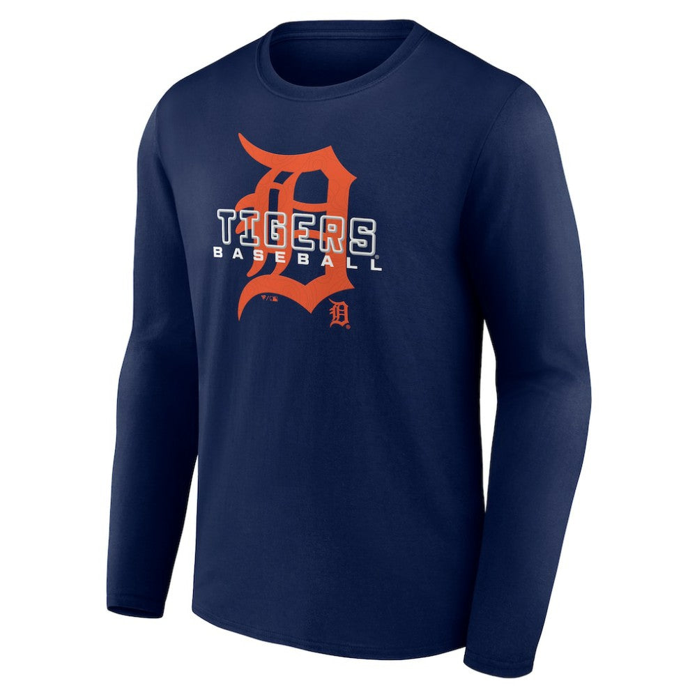 Detroit Tigers Stellar Long Sleeve T-Shirt - Navy