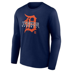 Detroit Tigers Stellar Long Sleeve T-Shirt - Navy