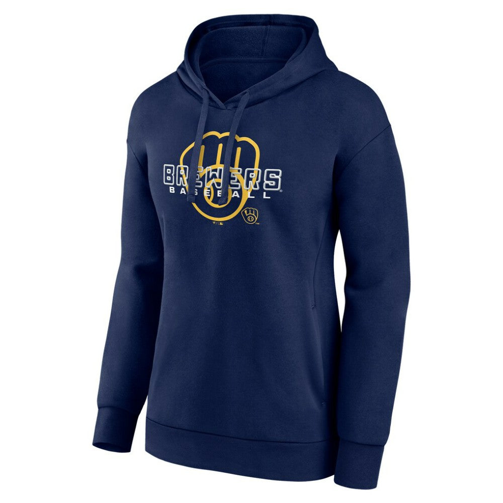 Milwaukee Brewers Women's Stellar Pullover Hoodie - Navy