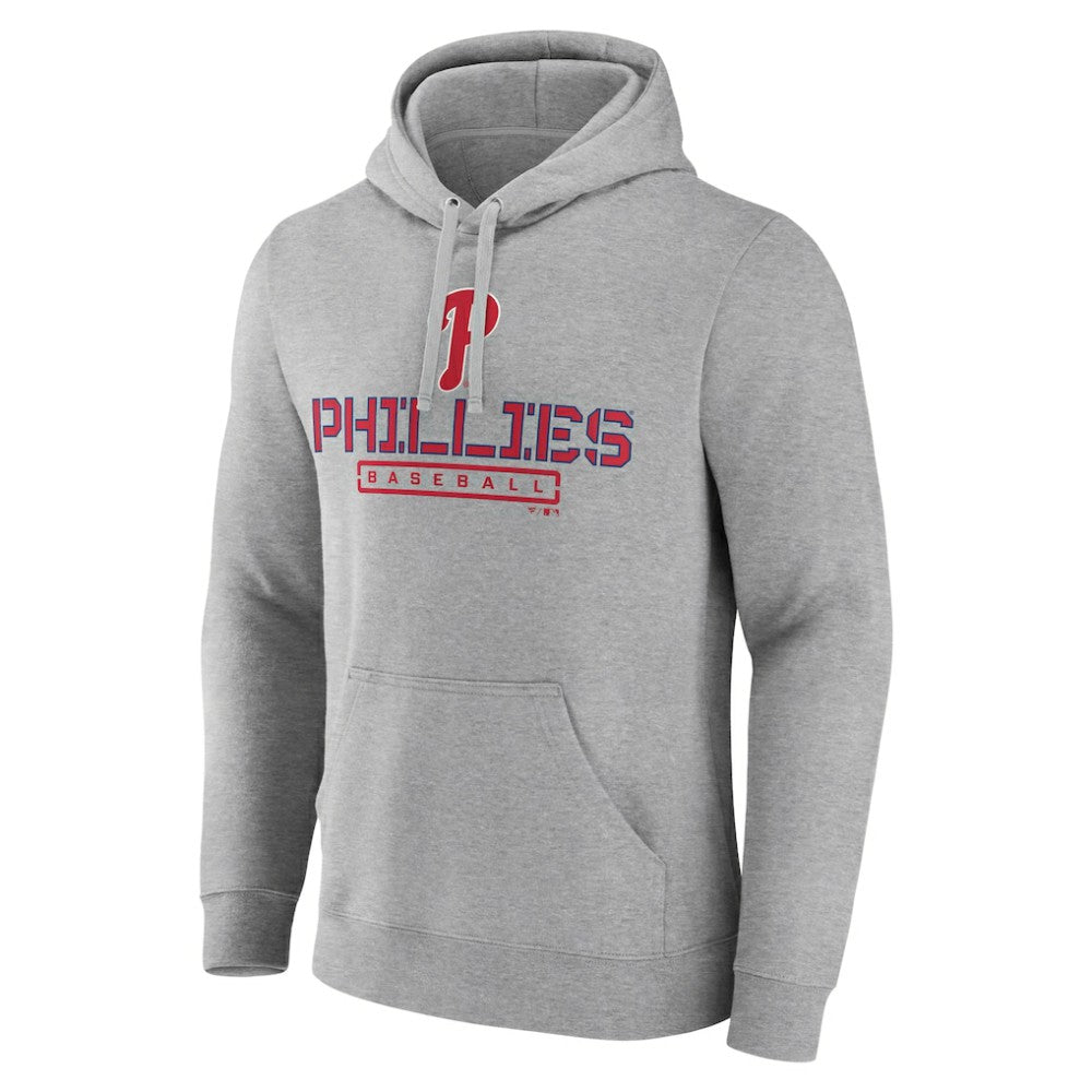 Philadelphia Phillies Evanston Stencil Pullover Hoodie - Gray