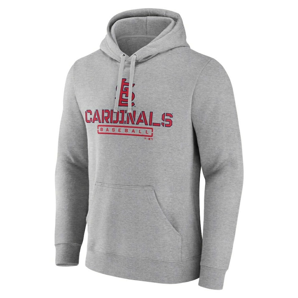 St. Louis Cardinals Evanston Stencil Pullover Hoodie - Gray