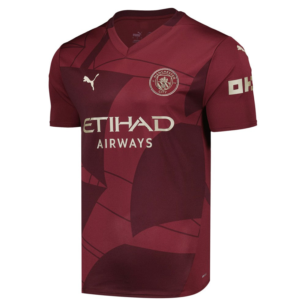 Manchester City 2024/25 Third Replica Custom Jersey - Burgundy | Puma outlet