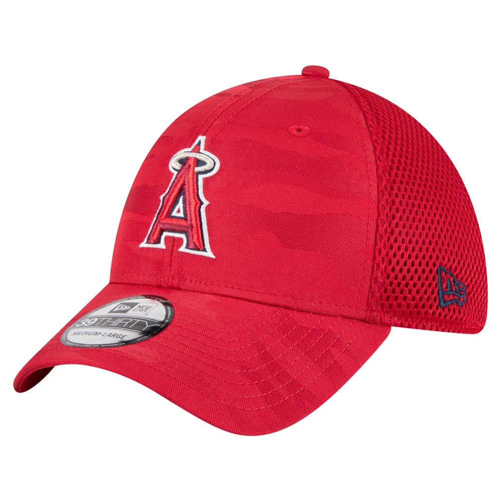 Los Angeles Angels Subtle Camo 39THIRTY Flex Hat - Red | New Era