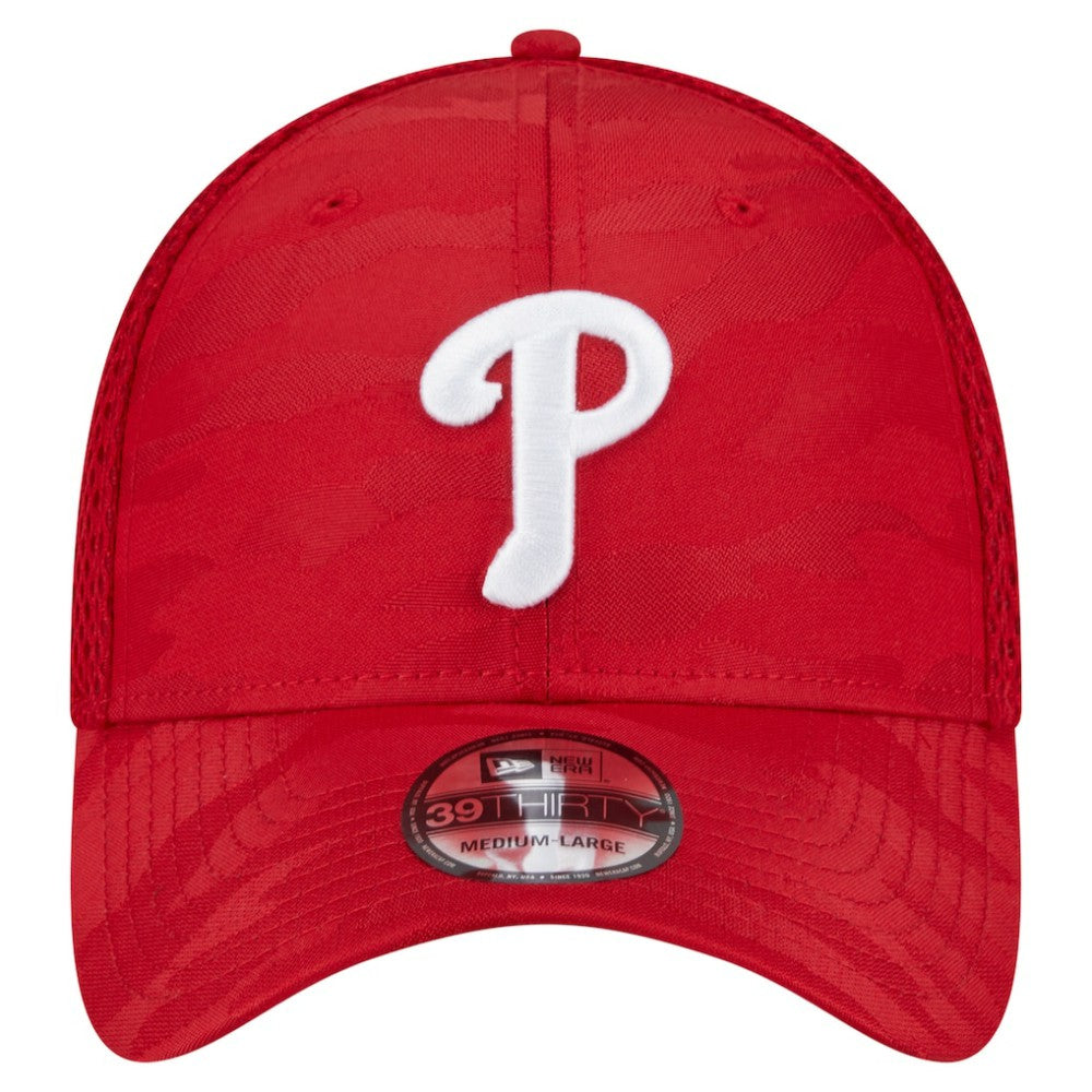 Philadelphia Phillies Subtle Camo 39THIRTY Flex Hat - Red | New Era