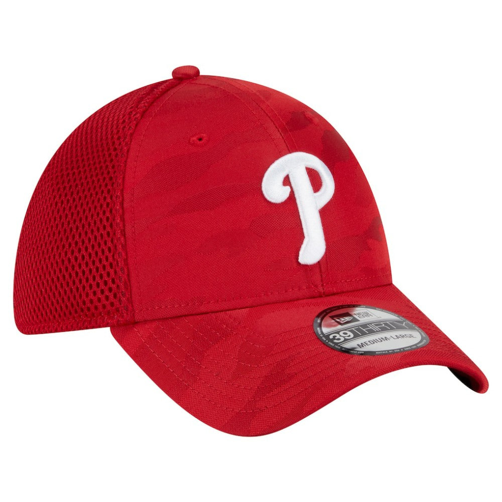 Philadelphia Phillies Subtle Camo 39THIRTY Flex Hat - Red | New Era