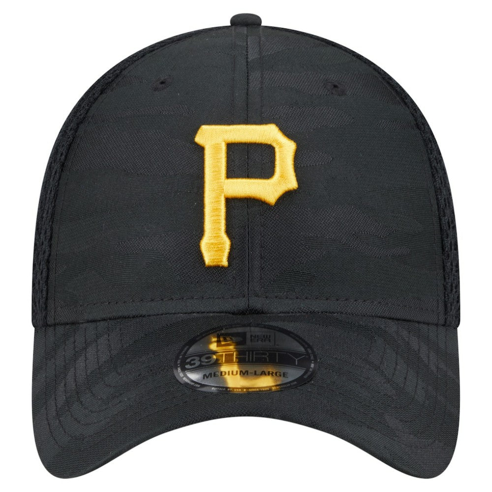 Pittsburgh Pirates Subtle Camo 39THIRTY Flex Hat - Black | New Era