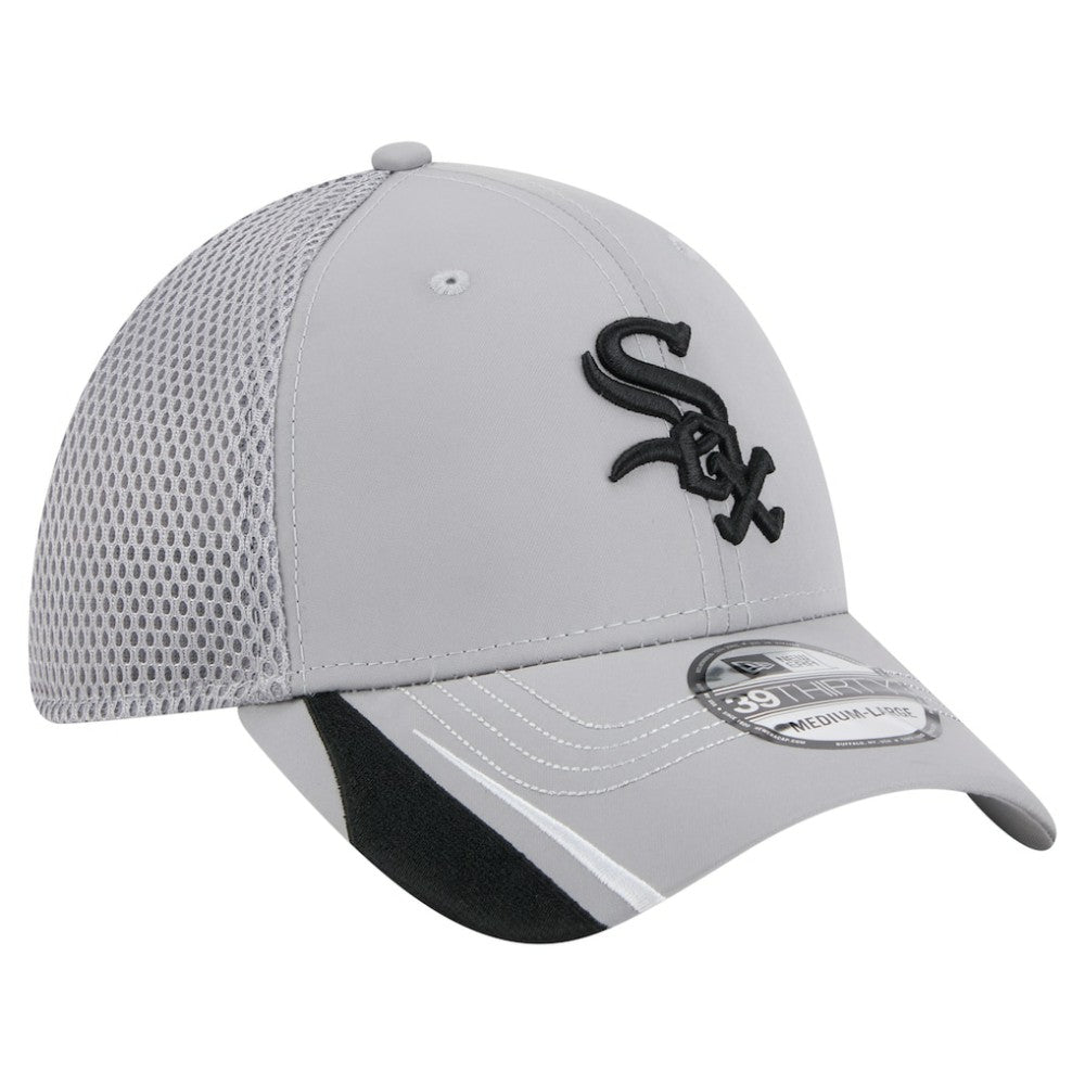 Chicago White Sox Linear 39THIRTY Flex Hat - Gray | New Era