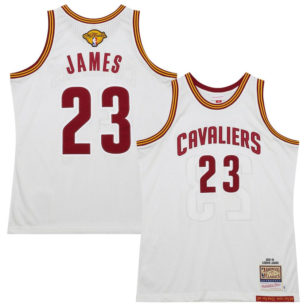 LeBron James Cleveland Cavaliers 2015/16 Hardwood Classics Authentic Jersey sale - White | Mitchell & Ness online