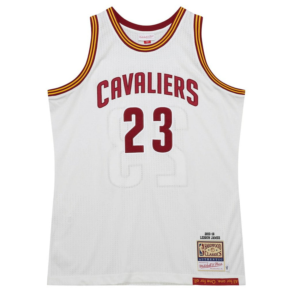LeBron James Cleveland Cavaliers 2015/16 Hardwood Classics Authentic Jersey sale - White | Mitchell & Ness online
