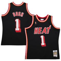 Chris Bosh Miami Heat 2013/14 Hardwood Classics Swingman Jersey - Black | Mitchell & Ness cheap