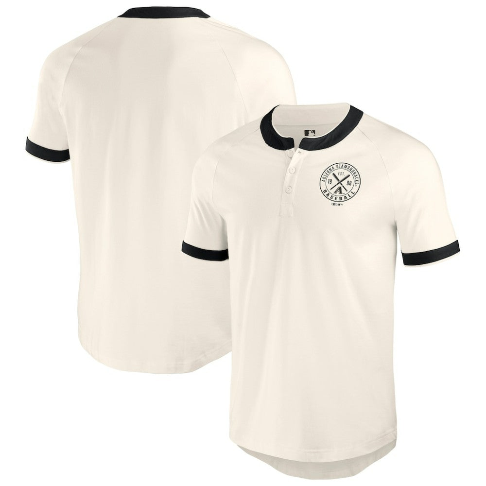 Arizona Diamondbacks Darius Rucker Collection Henley Raglan T-Shirt - White