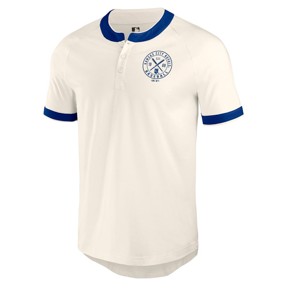 Kansas City Royals Darius Rucker Collection Henley Raglan T-Shirt - White