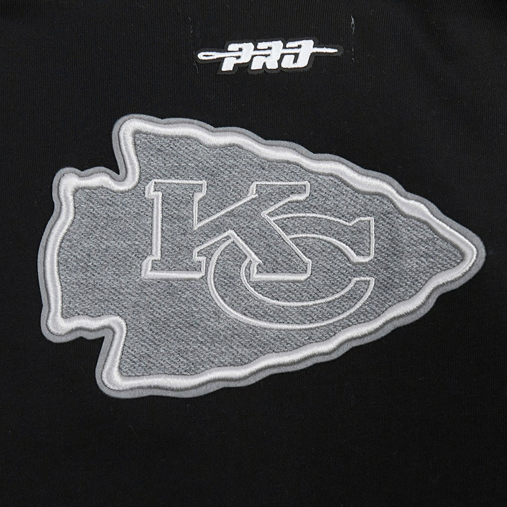 Kansas City Chiefs Pro Standard Women's Reverse French Terry Colorblock Full-Zip Hoodie - Gray discount