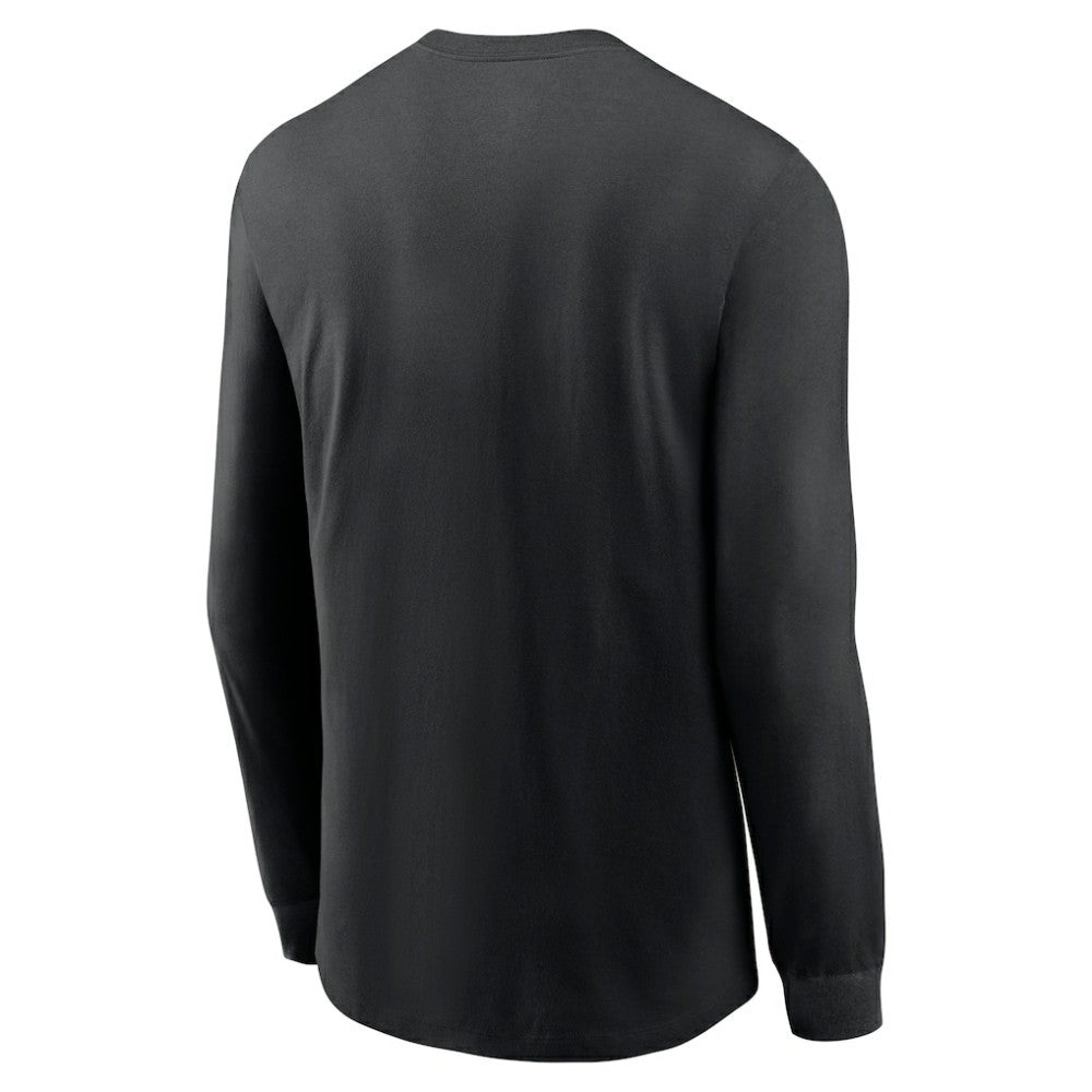 Arizona Diamondbacks Local Logo Swoosh Lockup Long Sleeve T-Shirt - Black | Nike