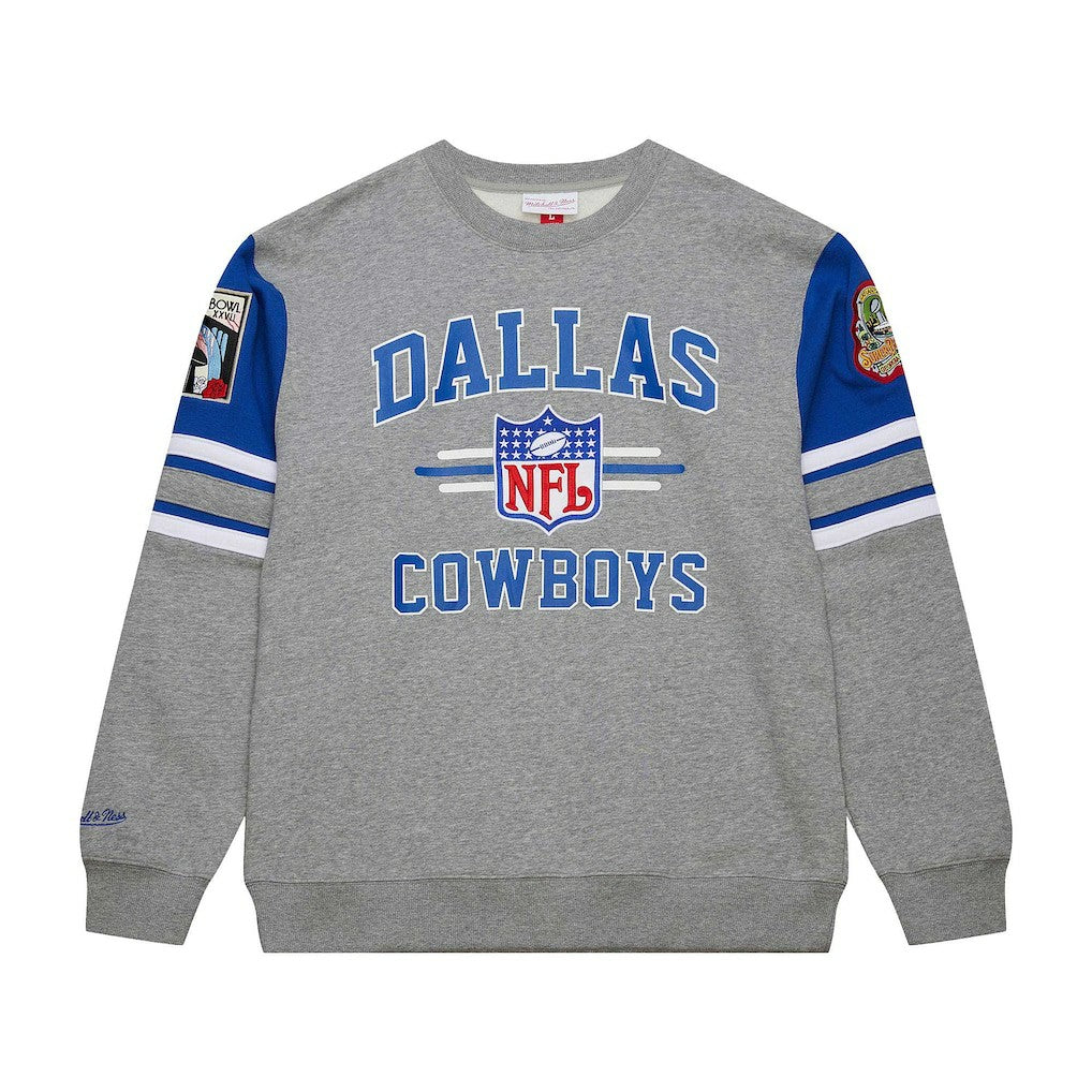 Dallas Cowboys Vintage Logo Pullover Sweatshirt - Heather Gray discount