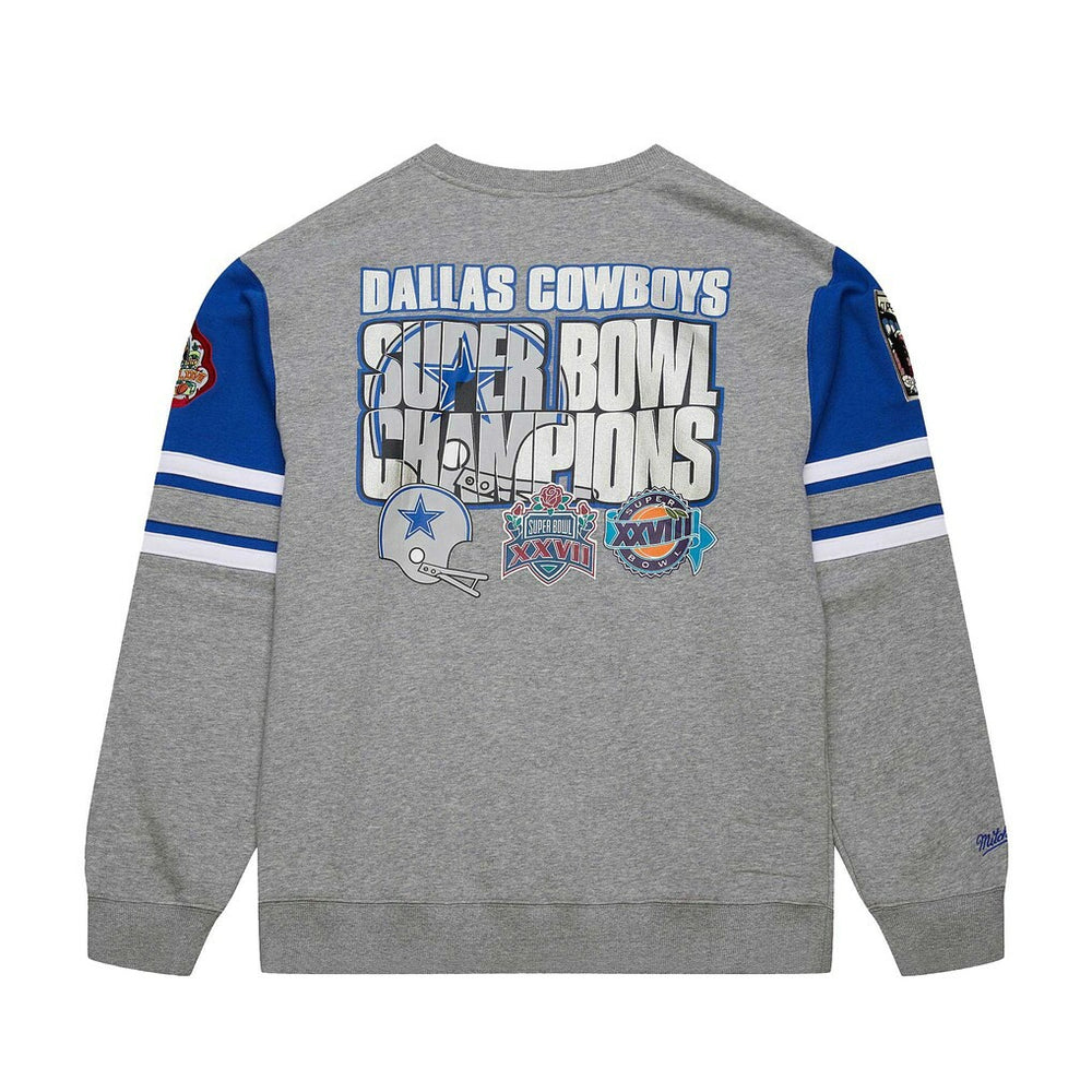 Dallas Cowboys Vintage Logo Pullover Sweatshirt - Heather Gray discount