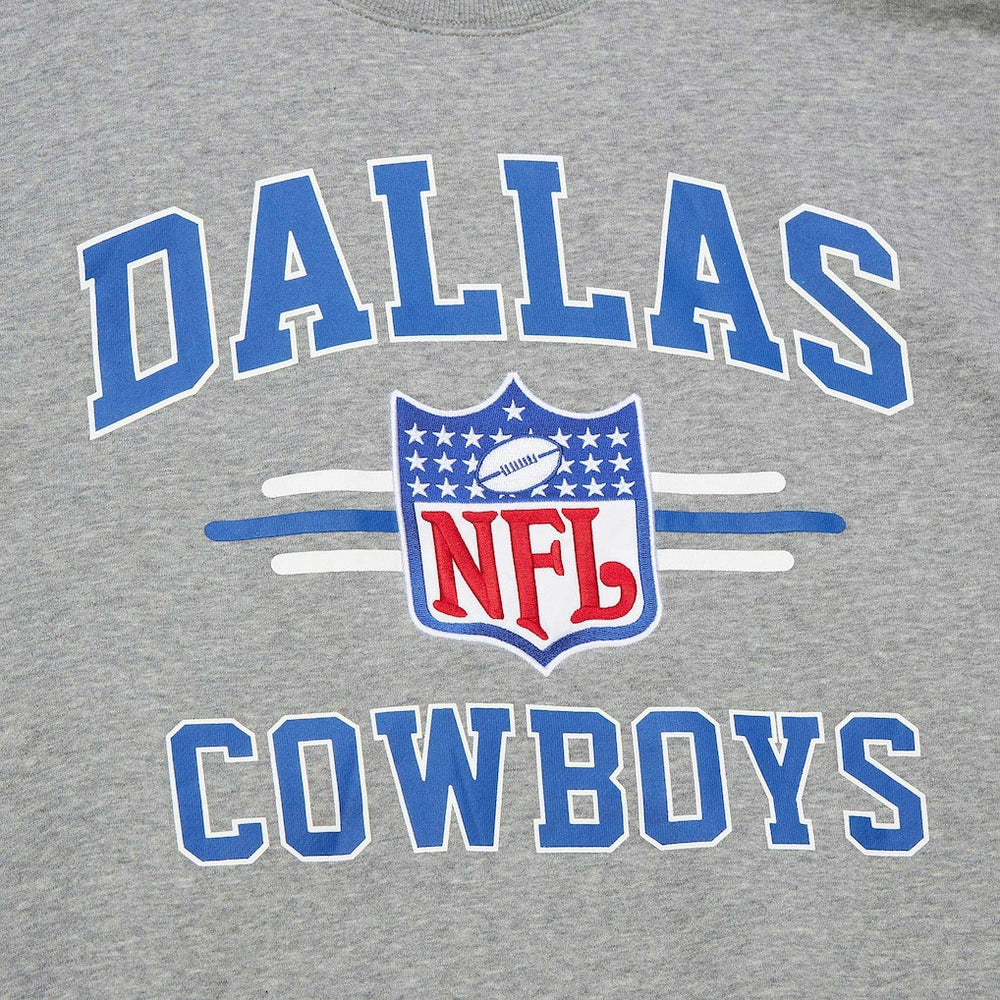 Dallas Cowboys Vintage Logo Pullover Sweatshirt - Heather Gray discount