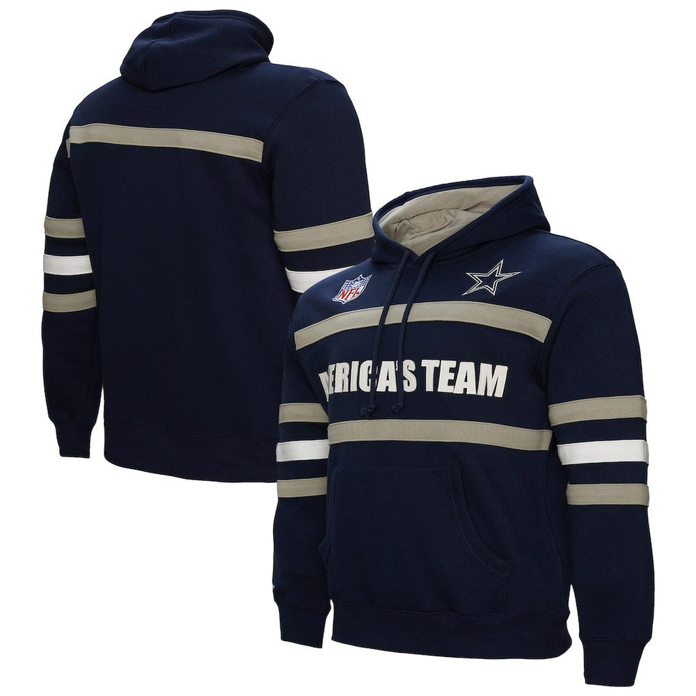 Dallas Cowboys America's Team Head Coach Pullover Hoodie - Navy sale