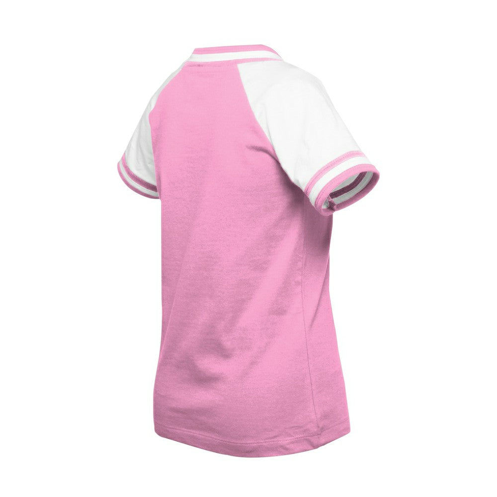 St. Louis Cardinals Girls Youth Mommy & Me Raglan V-Neck T-Shirt - Pink | New Era