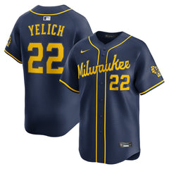 Christian Yelich Milwaukee Brewers Alternate Limited Jersey - Navy | Nike
